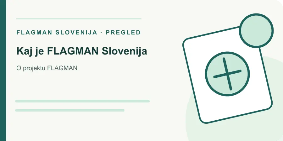 Ilustracija: kaj je flagman slovenija za O projektu FLAGMAN