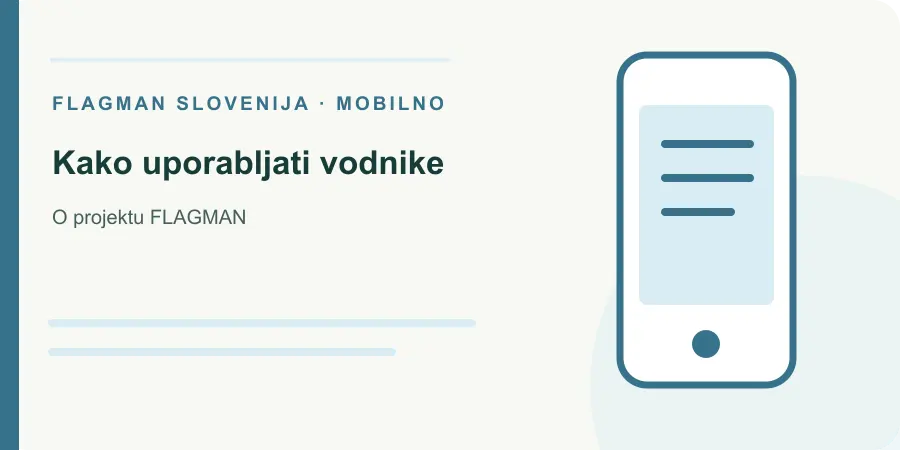 Ilustracija: kako uporabljati vodnike za O projektu FLAGMAN