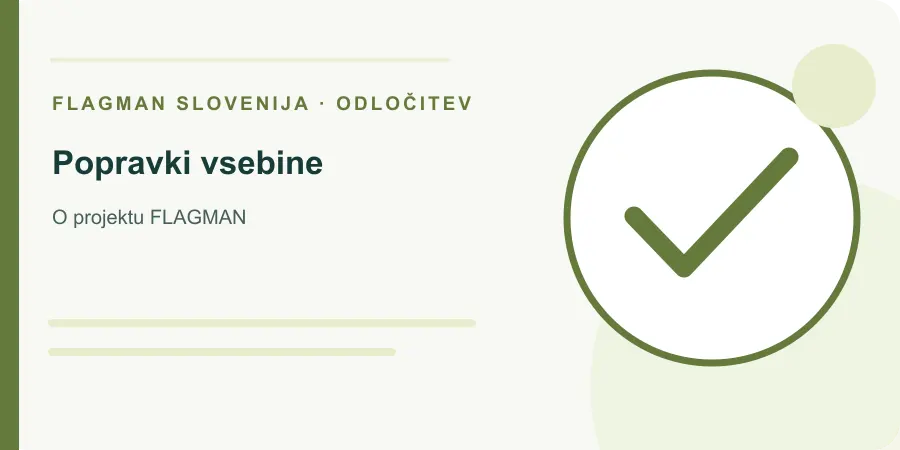 Ilustracija: popravki vsebine za O projektu FLAGMAN