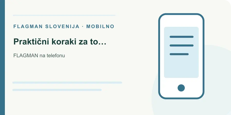 Ilustracija: praktični koraki za to temo za FLAGMAN na telefonu