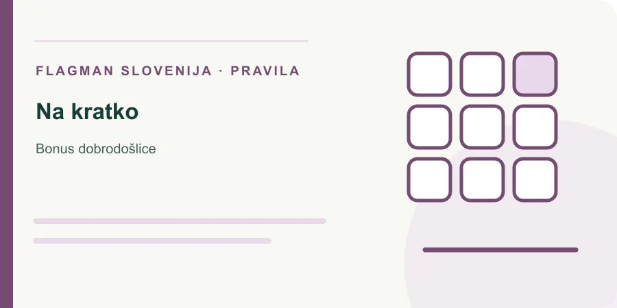 Ilustracija: na kratko za Bonus dobrodošlice