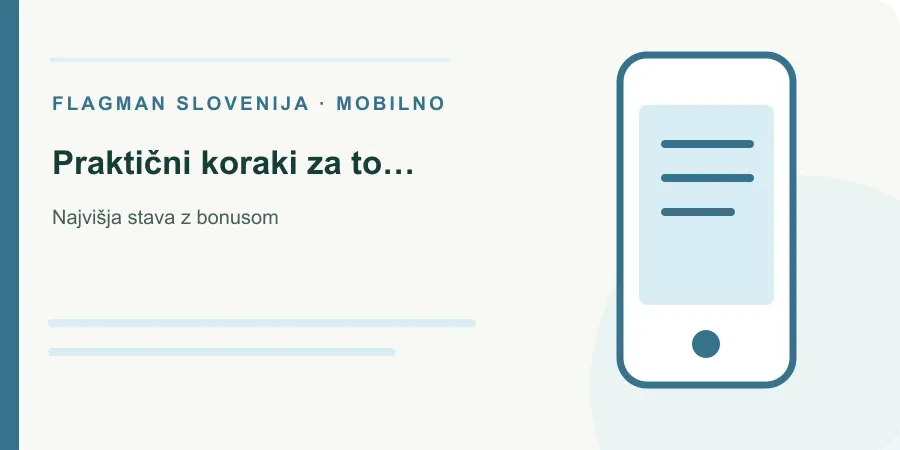 Ilustracija: praktični koraki za to temo za Najvišja stava z bonusom