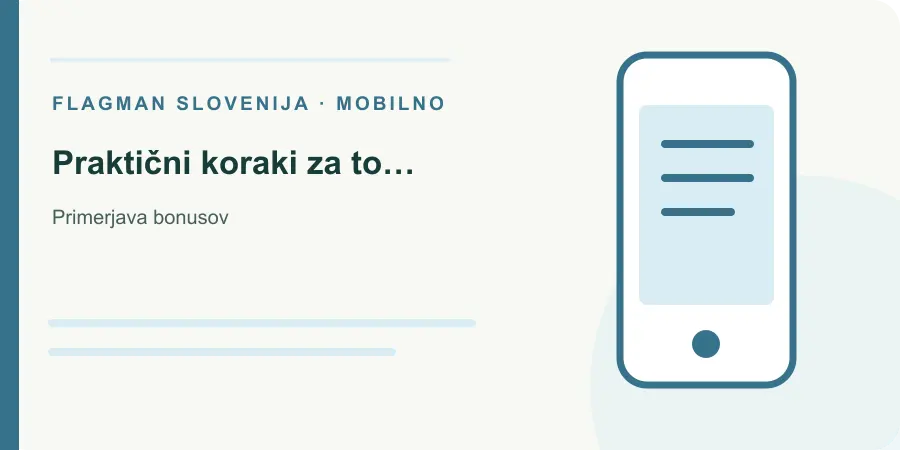 Ilustracija: praktični koraki za to temo za Primerjava bonusov