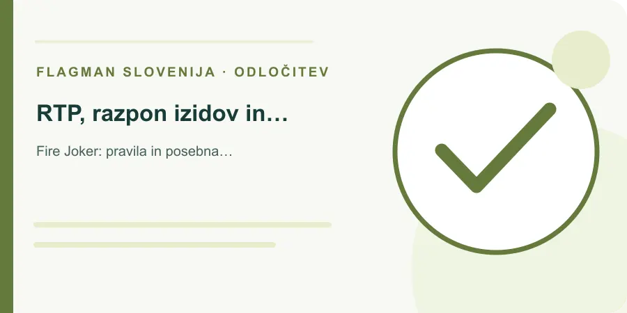 Ilustracija: rtp, razpon izidov in proračun za Fire Joker: pravila in posebna funkcija