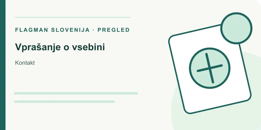 Ilustracija: vprašanje o vsebini za Kontakt