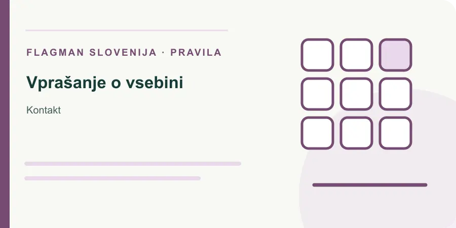 Ilustracija: vprašanje o vsebini za Kontakt