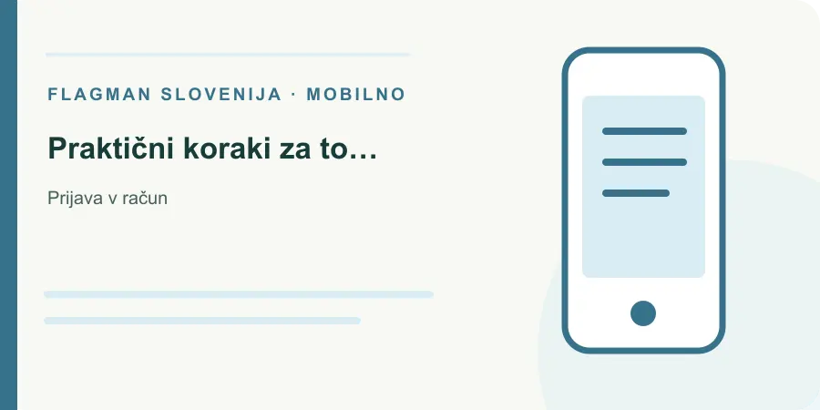 Ilustracija: praktični koraki za to temo za Prijava v račun
