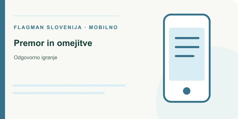Ilustracija: premor in omejitve za Odgovorno igranje