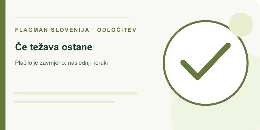 Ilustracija: če težava ostane za Plačilo je zavrnjeno: naslednji koraki