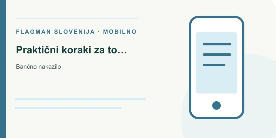Ilustracija: praktični koraki za to temo za Bančno nakazilo