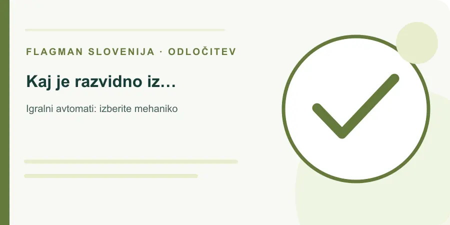 Ilustracija: kaj je razvidno iz vodnika za Igralni avtomati: izberite mehaniko